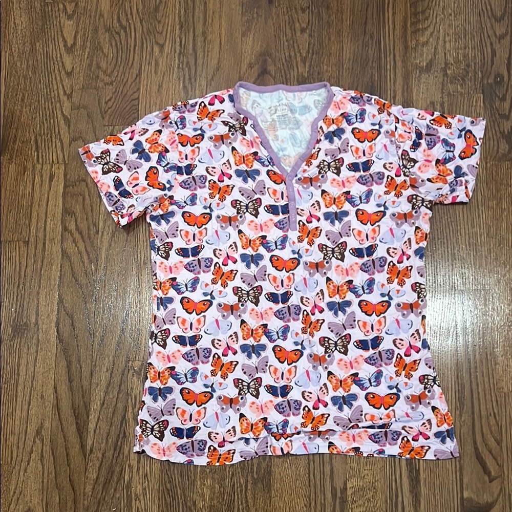 Little Sleepies Butterfly Women Sleep Top